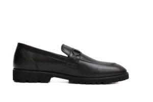 Black Monarch Bit Loafers