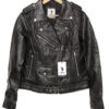 Classic Black Leather Biker Jacket
